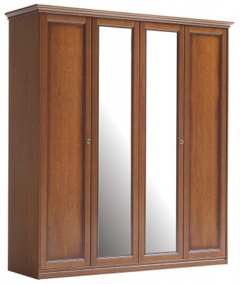 Product photograph of Camel Giotto Night Walnut Italian Wardrobe from Choice Furniture Superstore