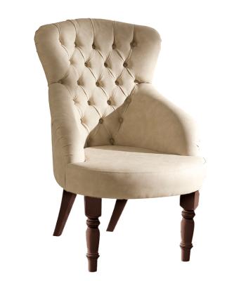 Product photograph of Camel Giotto Walnut Italian Fabric Armchair from Choice Furniture Superstore