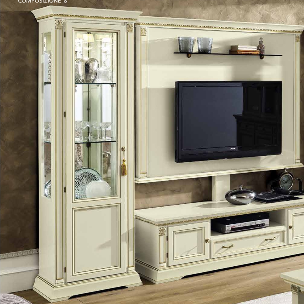 Camel Treviso Day White Ash Italian 1 Left Door vitrine