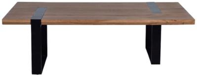 Product photograph of Caerleon Acacia Wood Coffee Table from Choice Furniture Superstore