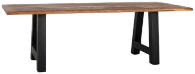 Product photograph of Tangamo Acacia Wood And Metal 8 Seater Dining Table - 1660 from Choice Furniture Superstore