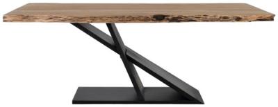 Catundo Acacia Wood And Metal Rectangular 8 Seater Dining Table 1630