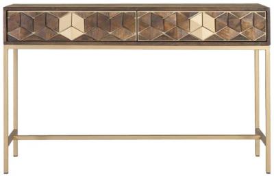 Product photograph of Royersford Mango Wood Console Table from Choice Furniture Superstore