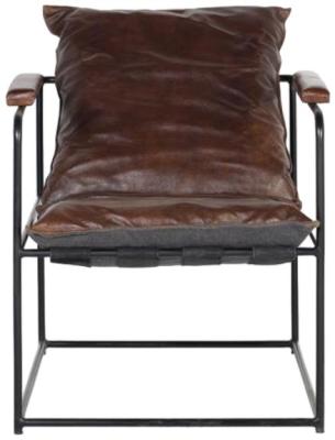 Cheriton Brown Leather Armchair