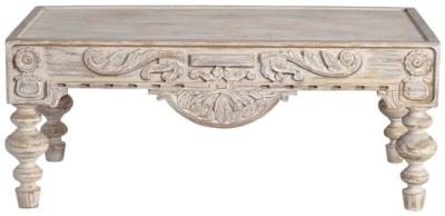 Product photograph of Tangazo Carved Mango Tree Wood Coffee Table from Choice Furniture Superstore
