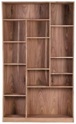 Ronceverte Solid Acacia Wood Bookcase