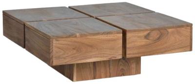 Ronceverte Solid Acacia Wood Coffee Table