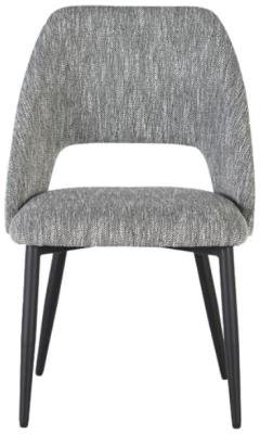 Product photograph of Greece Grey Fabric Dining Chair Sold In Pairs from Choice Furniture Superstore