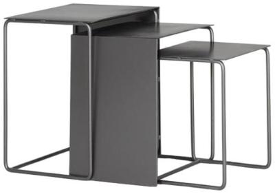 Product photograph of Gumbiro Grey 3 Nest Of Tables from Choice Furniture Superstore