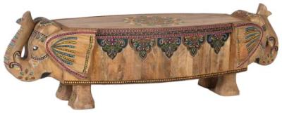 Product photograph of Taconite Hand-painted Mango Wood Bench from Choice Furniture Superstore