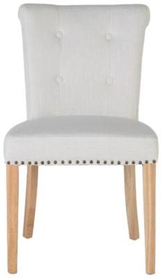 Gower Light Beige Fabric Dining Chair Sold In Pairs