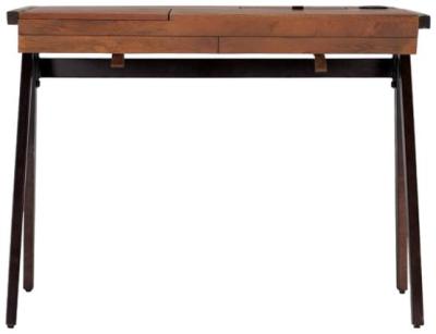Product photograph of Abbottstown Mango Wood 2 Drawer Desk from Choice Furniture Superstore
