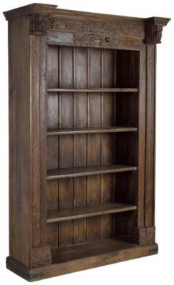 Product photograph of Naturita Mango Wood 4 Shelves Bookcase from Choice Furniture Superstore