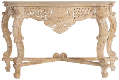 Cayce Mango Wood Hand Carved Console Table 1359