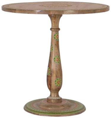 Zambache Mango Wood Round 2 Seater Dining Table 1581