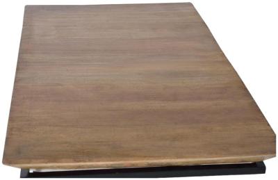 Product photograph of Chinangali Mango Wood And Metal Base Coffee Table from Choice Furniture Superstore