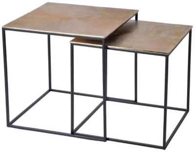 Product photograph of Kingalamila Metal Coffee Table Set Of 2 - 1023 from Choice Furniture Superstore