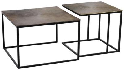 Product photograph of Kingalamila Metal Coffee Table Set Of 2 - 6149 from Choice Furniture Superstore