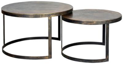 Product photograph of Bugusa Metal Coffee Table Set Of 2 from Choice Furniture Superstore