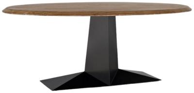 Product photograph of Pandeira Natural And Black 8 Seater Dining Table - 1662 from Choice Furniture Superstore