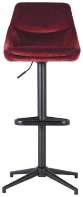 Product photograph of Daniu Polyester Fabric Velvet Bar Stool Sold In Pairs from Choice Furniture Superstore