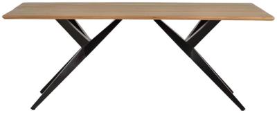 Product photograph of Diemga Solid Acacie Wood 6 Seater Dining Table - 1042 from Choice Furniture Superstore