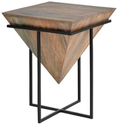 Product photograph of Chomwino Solid Mango Tree Wood End Table from Choice Furniture Superstore