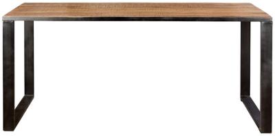 Product photograph of Lundo Solid Mango Wood 6 Seater Dining Table - 6203 from Choice Furniture Superstore