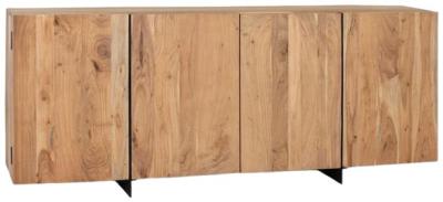 Cacavia Acacia Wood 4 Door Large Sideboard