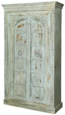 Product photograph of Flourtown Hand Carved Mango Tree Wood Wardrobe from Choice Furniture Superstore