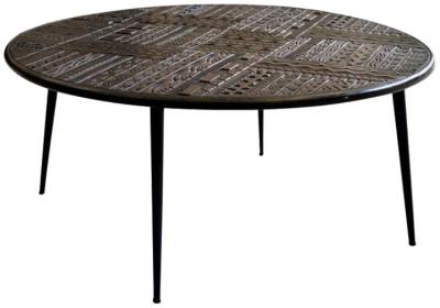 Product photograph of Macedonia Carved Mango Tree Wood Coffee Table from Choice Furniture Superstore