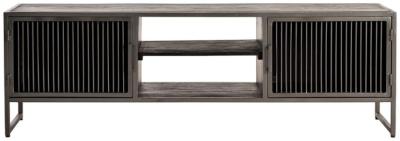 Product photograph of Beitbridge Industrial Mango Wood 2 Door Tv Cabinet - 1121 from Choice Furniture Superstore