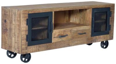 Product photograph of Jetmore Mango Wood Tv Cabinet from Choice Furniture Superstore