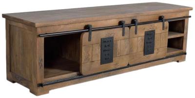 Product photograph of Galion Industrial Mango Tree Wood Tv Cabinet from Choice Furniture Superstore