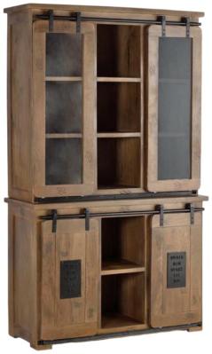 Product photograph of Galion Mango Wood 4 Door Cabinet from Choice Furniture Superstore