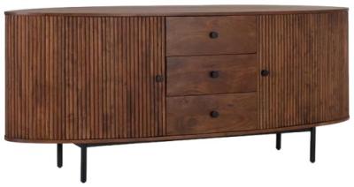Product photograph of Lorain Acacia Wood 2 Door 3 Drawer Large Sideboard from Choice Furniture Superstore