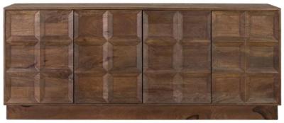 Broshka Mango Wood 4 Door Large Sideboard