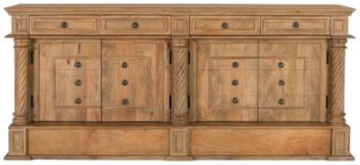 Product photograph of Drizara Mango Wood 4 Drawer Large Sideboard from Choice Furniture Superstore