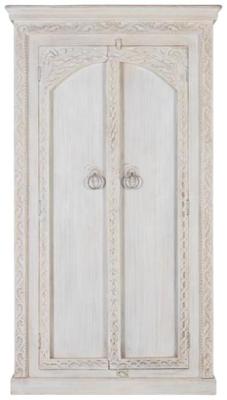 Product photograph of Kahoka Natural Mango Wood 2 Door Wardrobe from Choice Furniture Superstore