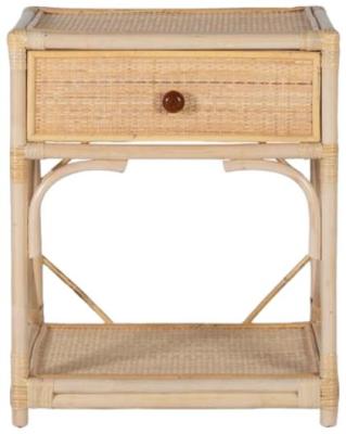 Product photograph of Revak Natural Rattan 1 Drawer Bedside Table - 5899 from Choice Furniture Superstore