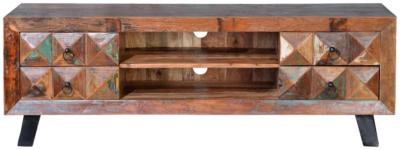 Product photograph of Hasley Canyon Solid Wood Tv Cabinet from Choice Furniture Superstore