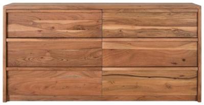 Belishova Solid Acacia Wood 6 Drawer Medium Sideboard