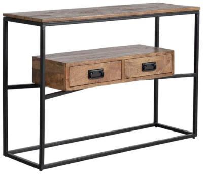 Ronkonkoma Industrial Mango Tree Wood Console Table