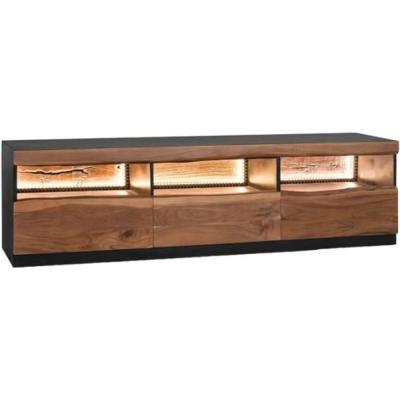 Niarada Solid Acacia Wood 3 Drawer Tv Unit 180cm