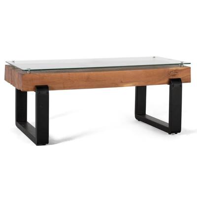 Hayombom Industrial Style Reclaimed Wood Coffee Table