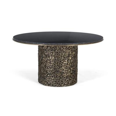 Pembroke Black And Gold Round Coffee Table