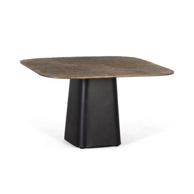 Montgomery Black And Gold Square Coffee Table