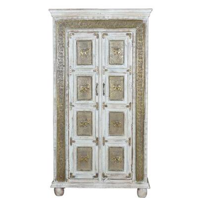 Dibble White Mango Wood 2 Door Wardrobe