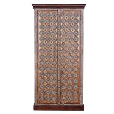 Granbury Carved Mango Wood 2 Door Wardrobe