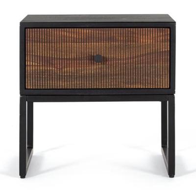 Venedocia Mango Wood 1 Drawer Bedside Table